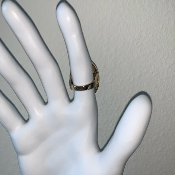 🖤BLACK FRIDAY SALE🖤 HOUSE of HARLOW gold tiger eye crystal oval ring - Picture 4 of 7